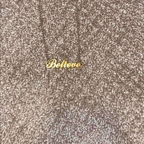 Believe necklace from Justin Bieber concert! - Picture 1 of 3